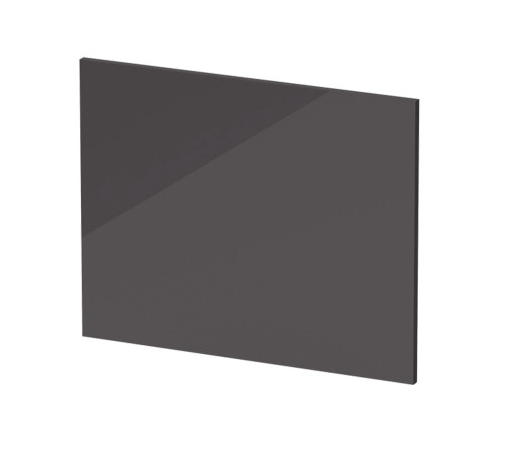 Grey Gloss 700mm Square Shower Bath End Panel